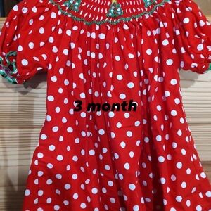 Red Polka Dot Baby Dress